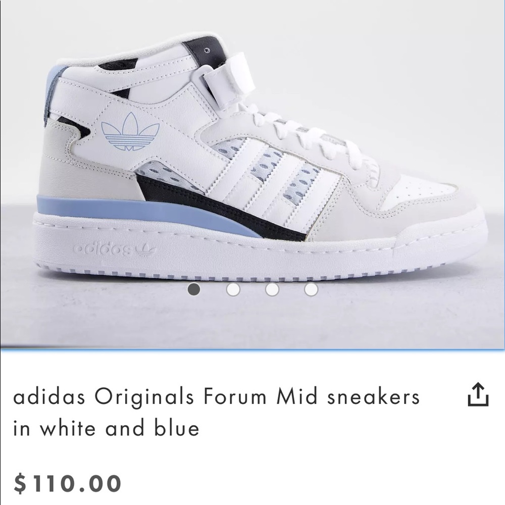Adidas forum mid shoes big girl sz 5